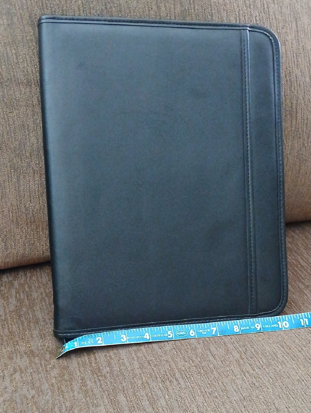 Samsill Blk Leather Portfolio